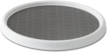 18 Inch Lazy Susan Turntable Organizer - Nonslip Rotating Cabinet Organizer for Kitchen Pantry, Under Sink, Countertop Storage, Rimmed Edge, Wipe Clean