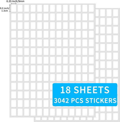 2×3 Inch Removable Blank Freezer Labels,Water/Oil/Tear Resistant/Ink Won't Smudge No Residue (120pcs,1 Bag)