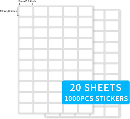 2×3 Inch Removable Blank Freezer Labels,Water/Oil/Tear Resistant/Ink Won't Smudge No Residue (120pcs,1 Bag)