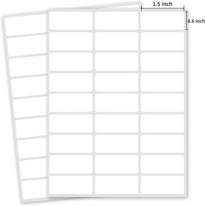 2×3 Inch Removable Blank Freezer Labels,Water/Oil/Tear Resistant/Ink Won't Smudge No Residue (120pcs,1 Bag)