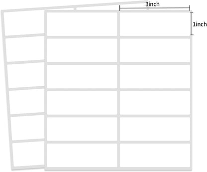 2×3 Inch Removable Blank Freezer Labels,Water/Oil/Tear Resistant/Ink Won't Smudge No Residue (120pcs,1 Bag)