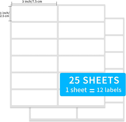 2×3 Inch Removable Blank Freezer Labels,Water/Oil/Tear Resistant/Ink Won't Smudge No Residue (120pcs,1 Bag)