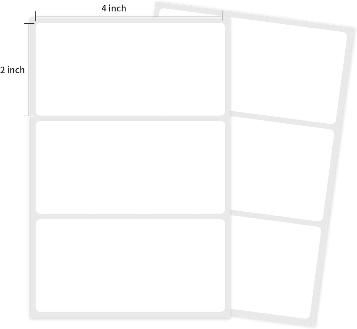 2×3 Inch Removable Blank Freezer Labels,Water/Oil/Tear Resistant/Ink Won't Smudge No Residue (120pcs,1 Bag)