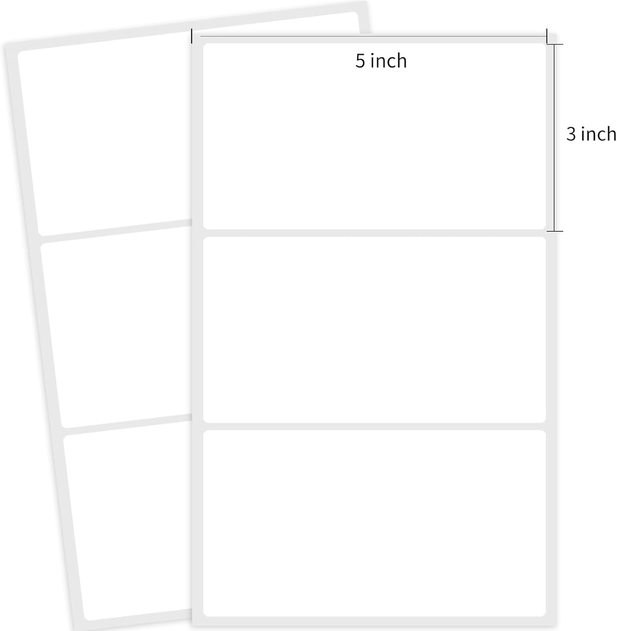 2×3 Inch Removable Blank Freezer Labels,Water/Oil/Tear Resistant/Ink Won't Smudge No Residue (120pcs,1 Bag)