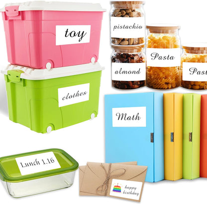 2×3 Inch Removable Blank Freezer Labels,Water/Oil/Tear Resistant/Ink Won't Smudge No Residue (120pcs,1 Bag)