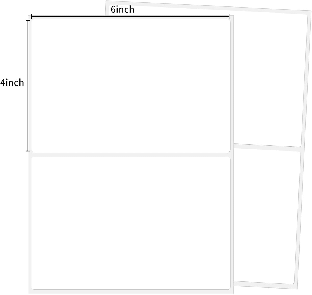 2×3 Inch Removable Blank Freezer Labels,Water/Oil/Tear Resistant/Ink Won't Smudge No Residue (120pcs,1 Bag)