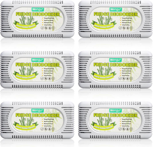 Fridge Deodorizer 6 Pack Activated Charcoal Refrigerator Deodorizer