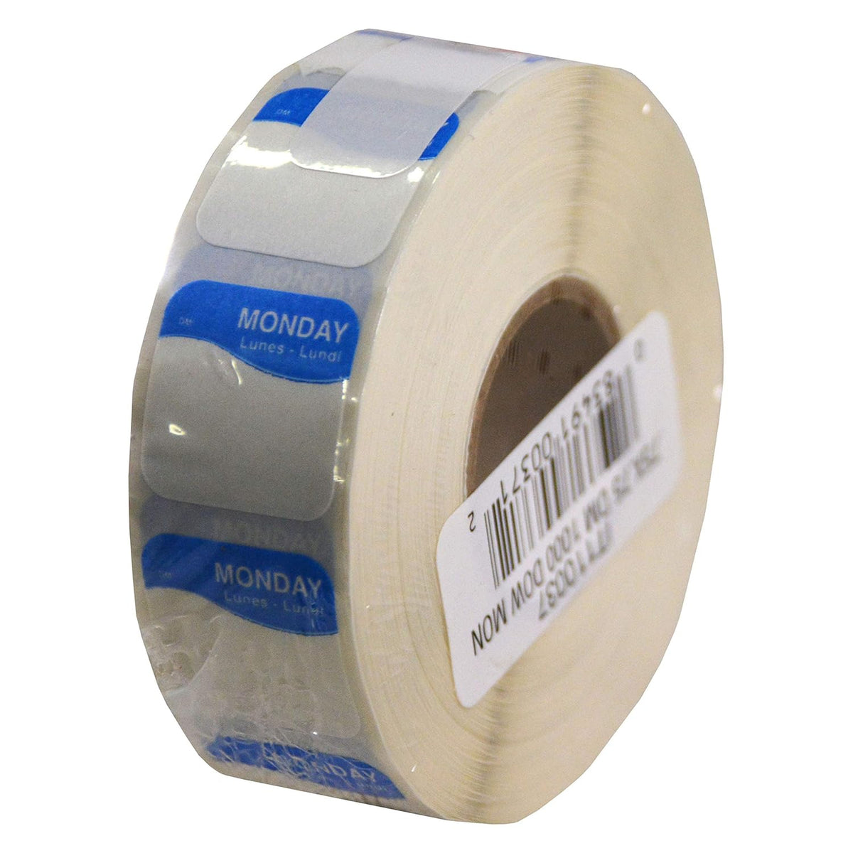 I132152 Day of The Week 3/4" Square Dissolvable Labels, Monday-Sunday, Label Dispenser Included (7,000 Labels)