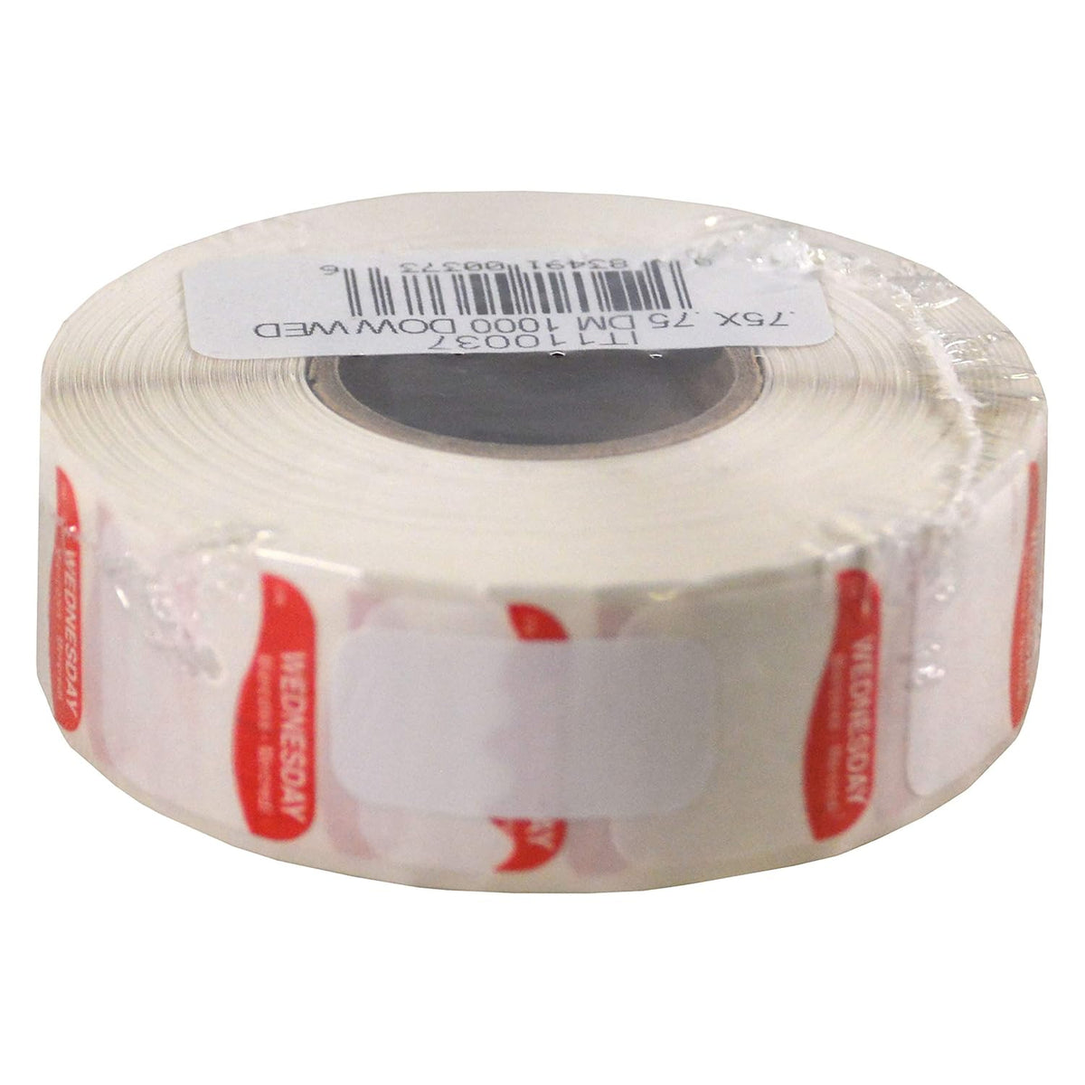 I132152 Day of The Week 3/4" Square Dissolvable Labels, Monday-Sunday, Label Dispenser Included (7,000 Labels)