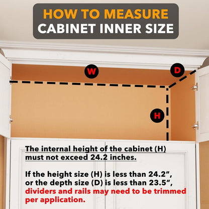 Tray Dividers for Cabinets, Pressboard Kitchen Cookie Baking Sheet Organizer for Cabinet, Vertical Pan and Trays Organizers for Pantry Storage
