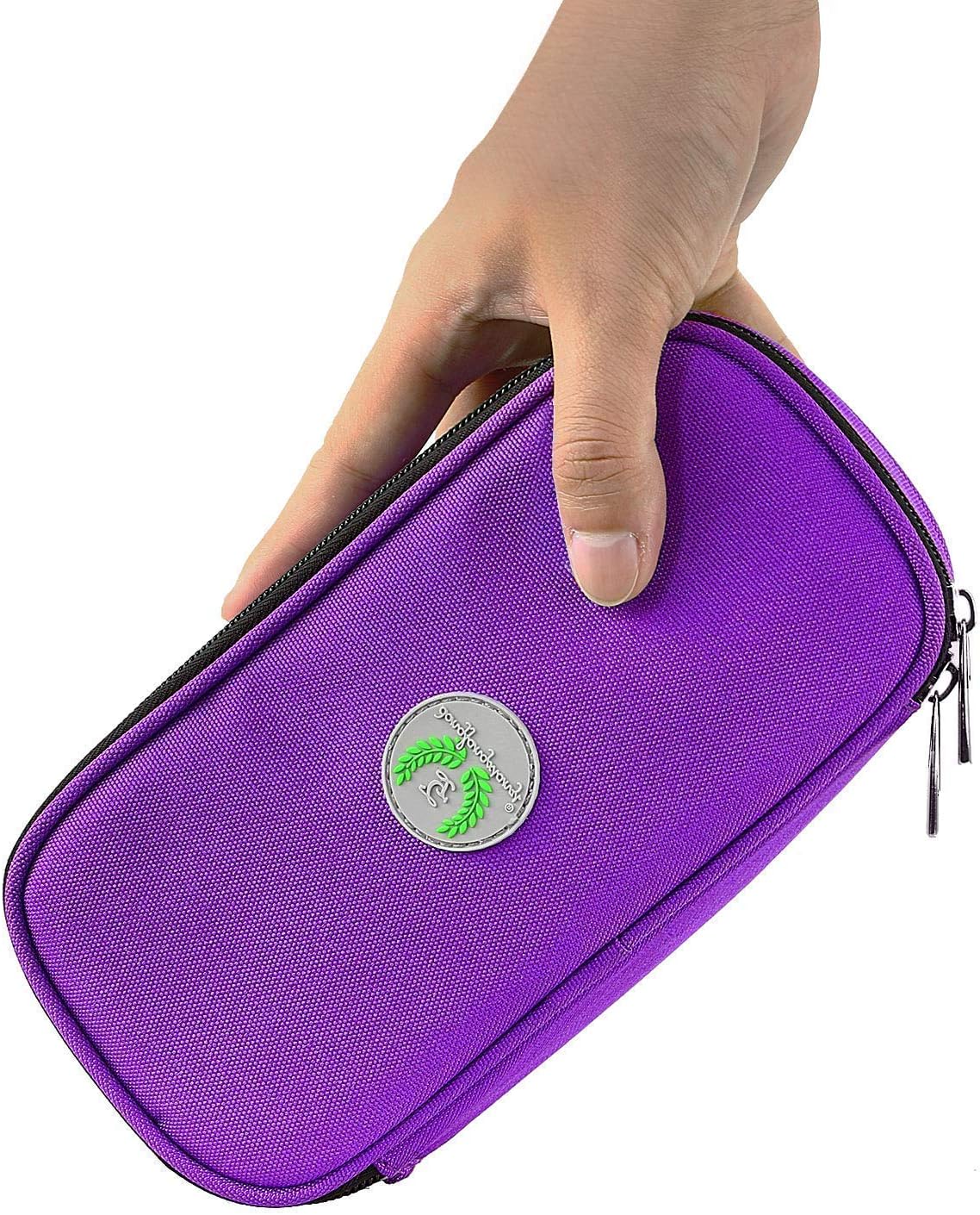 Insulin Vials Cooler Travel Case - TSA Approved Diabetic Med & peptide Vial Cooling Bag with Protective Ice Brick, Refrigerated Diabetes Supplies Organizer, Small Bottle Carrying Storage