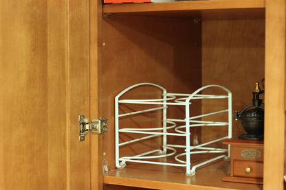 Wrap Organizer Rack for Kitchen Cabinet, 3 Tier, Bronze