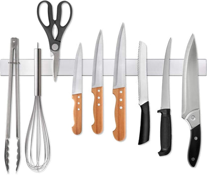 12 Inch Magnetic Knife Holder for Wall, Stainless Steel Knife Strip