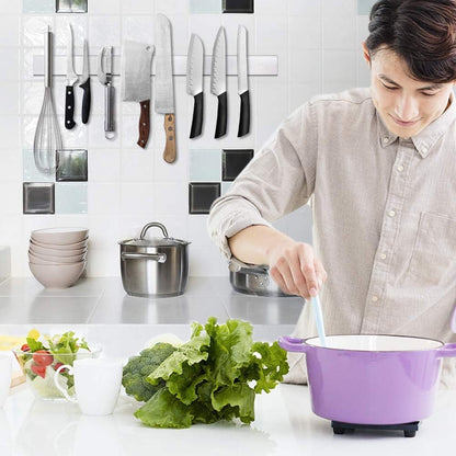 12 Inch Magnetic Knife Holder for Wall, Stainless Steel Knife Strip