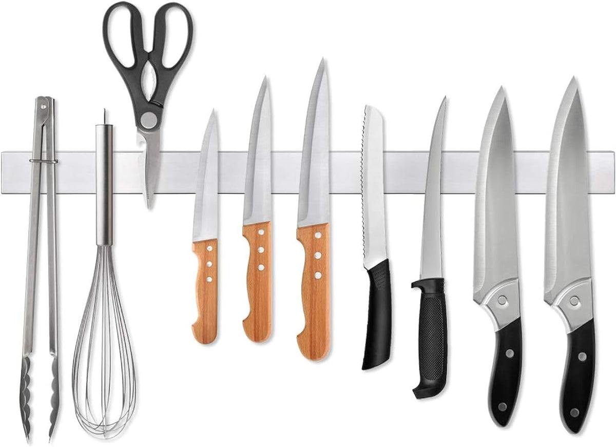 12 Inch Magnetic Knife Holder for Wall, Stainless Steel Knife Strip