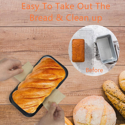 100 Pcs 9x5 in Loaf Pan Liners for Baking Bread Pan Parchment Paper
