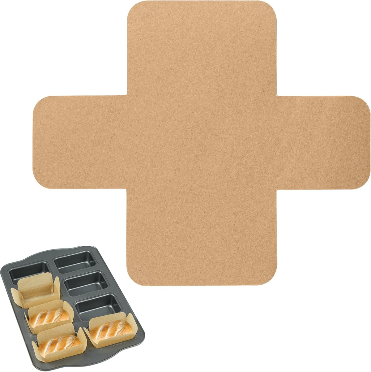 100 Pcs 9x5 in Loaf Pan Liners for Baking Bread Pan Parchment Paper