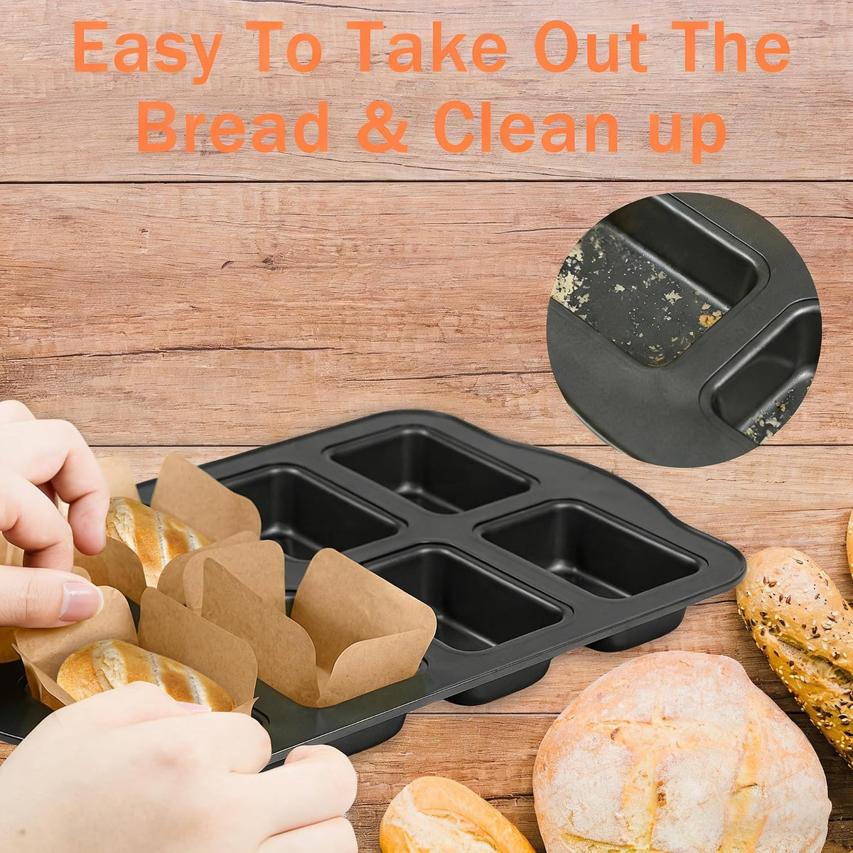 100 Pcs 9x5 in Loaf Pan Liners for Baking Bread Pan Parchment Paper