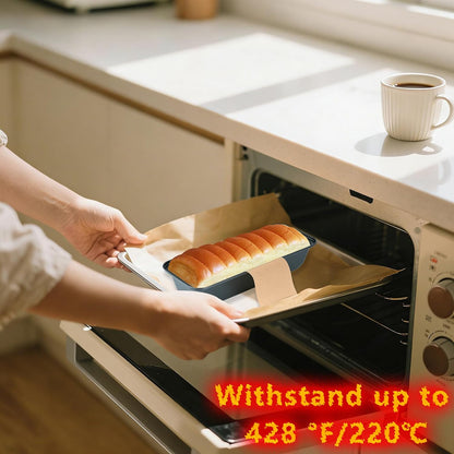 100 Pcs 9x5 in Loaf Pan Liners for Baking Bread Pan Parchment Paper