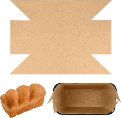 100 Pcs 9x5 in Loaf Pan Liners for Baking Bread Pan Parchment Paper