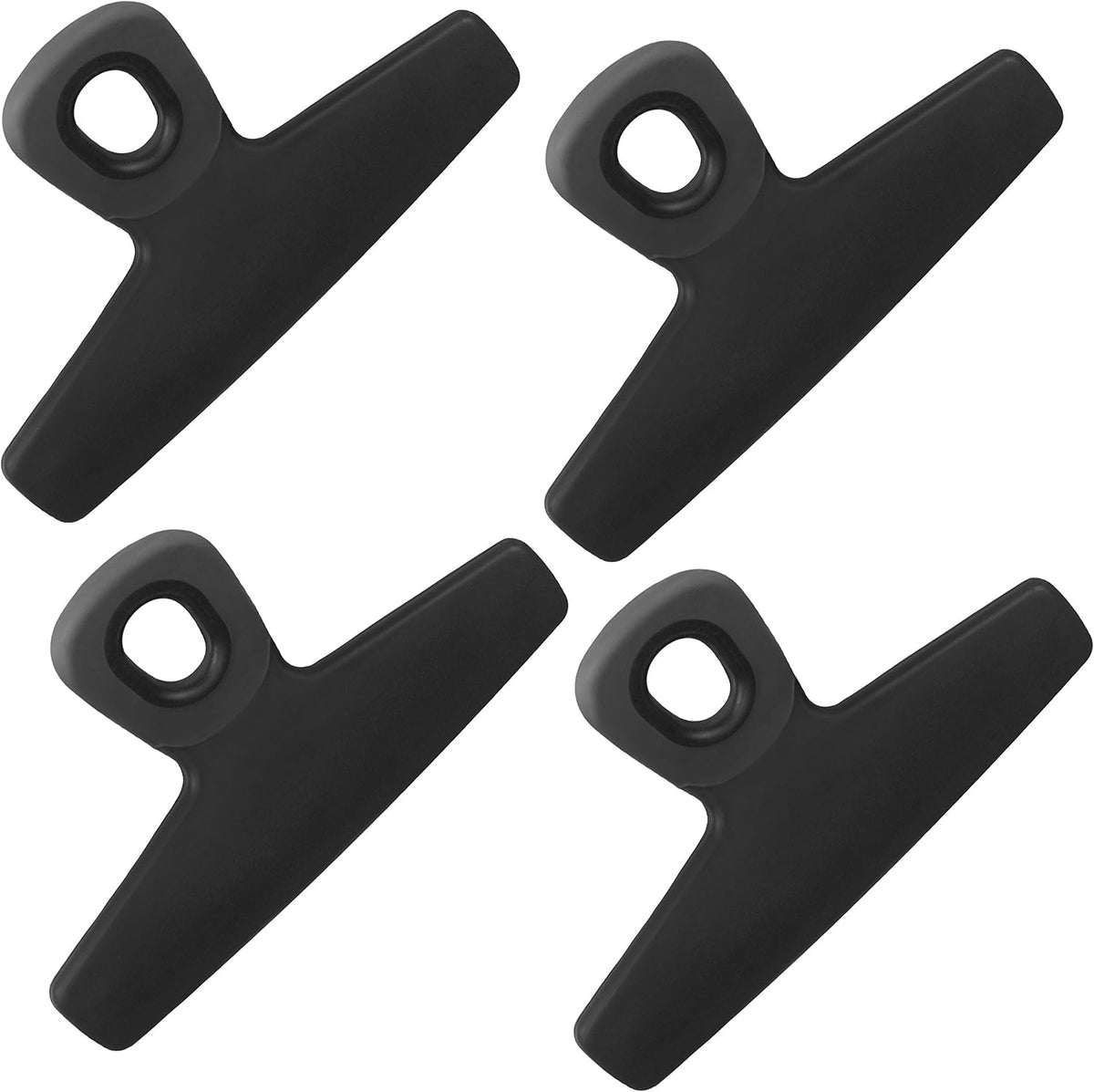 Food Clips - Wide Heavy Duty Chip Clips, Large Bag Clips for Food Storage with Air Tight Seal Grip, Pack of 4, Teal