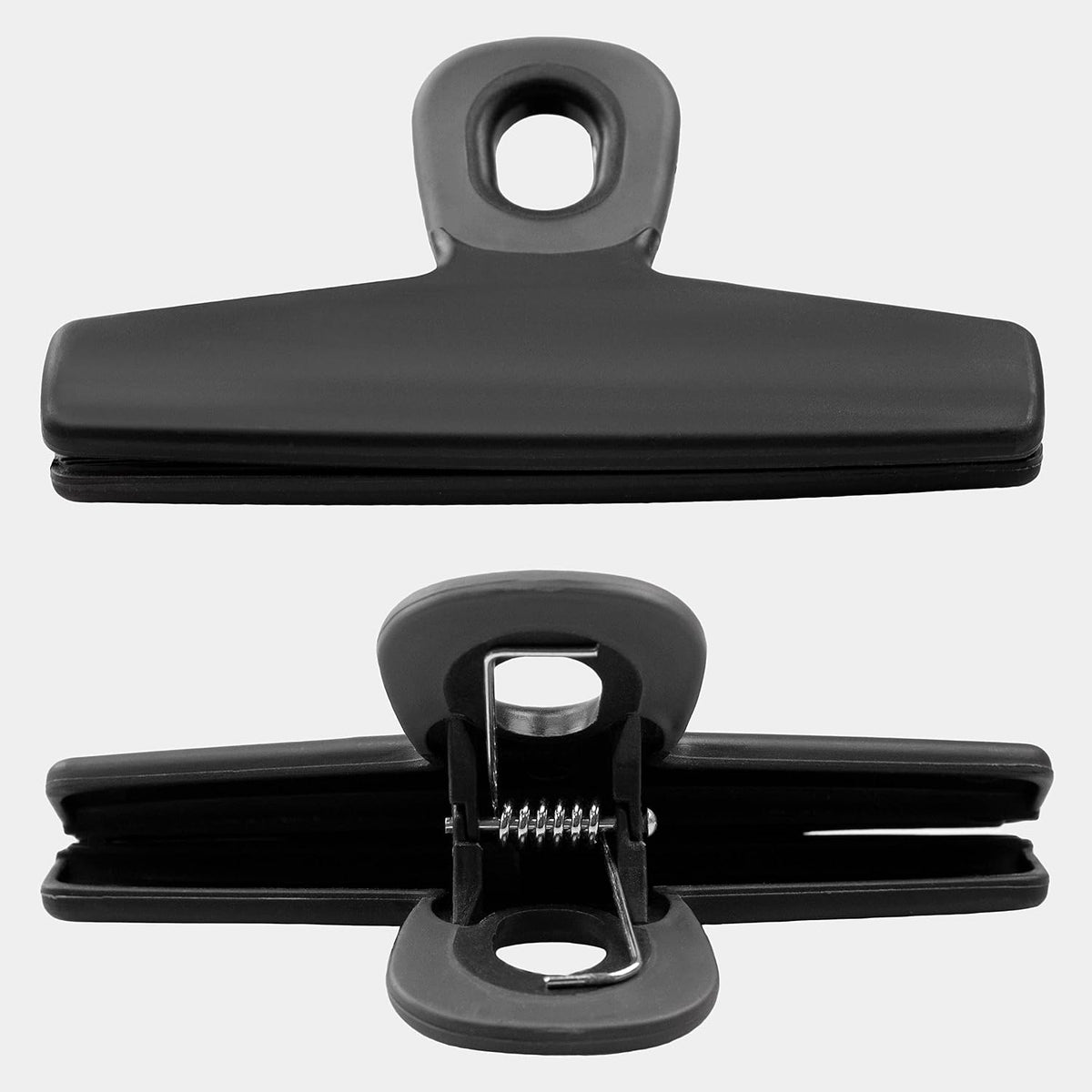Food Clips - Wide Heavy Duty Chip Clips, Large Bag Clips for Food Storage with Air Tight Seal Grip, Pack of 4, Teal