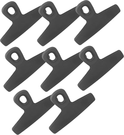 Food Clips - Wide Heavy Duty Chip Clips, Large Bag Clips for Food Storage with Air Tight Seal Grip, Pack of 4, Teal