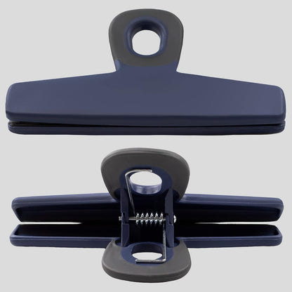 Food Clips - Wide Heavy Duty Chip Clips, Large Bag Clips for Food Storage with Air Tight Seal Grip, Pack of 4, Teal