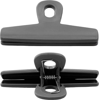 Food Clips - Wide Heavy Duty Chip Clips, Large Bag Clips for Food Storage with Air Tight Seal Grip, Pack of 4, Teal