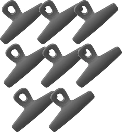 Food Clips - Wide Heavy Duty Chip Clips, Large Bag Clips for Food Storage with Air Tight Seal Grip, Pack of 4, Teal