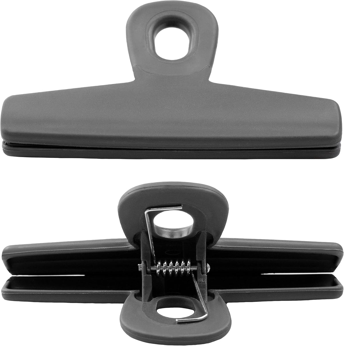 Food Clips - Wide Heavy Duty Chip Clips, Large Bag Clips for Food Storage with Air Tight Seal Grip, Pack of 4, Teal