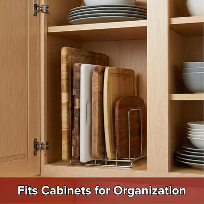 Commercial Cutting Board Rack, Fits 1" Baking Pans and Sheets for Organizer