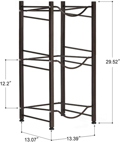 5 Gallon Water Jug Holder, 5 Tiers Silver Heavy Duty Water Rack