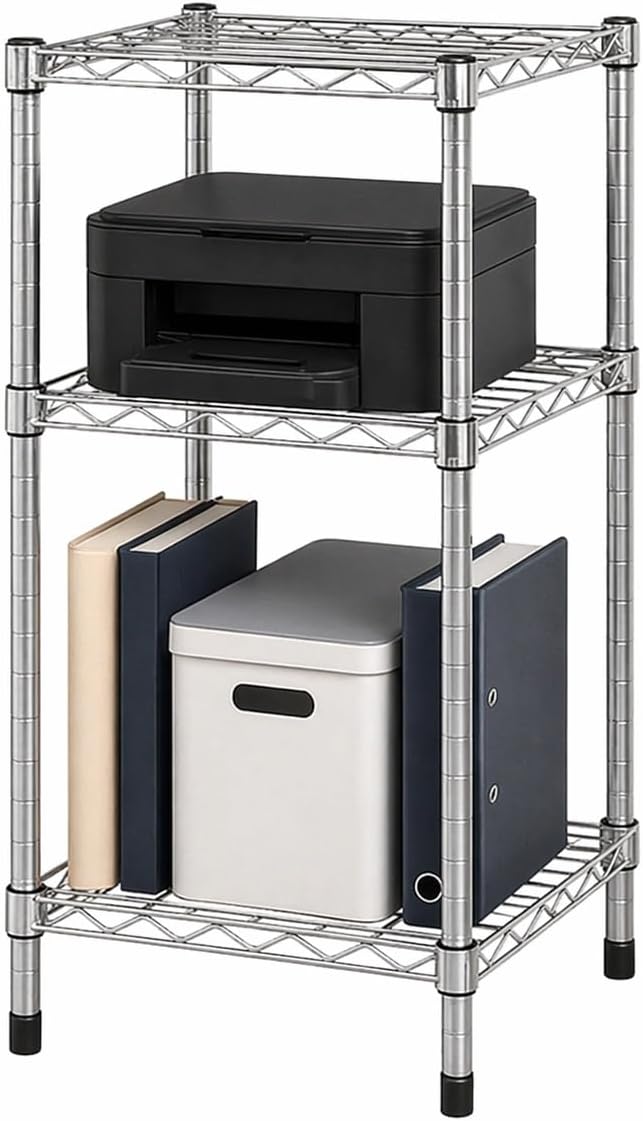 5-Tier Heavy Duty Adjustable Shelving Unit, 200-lb Per Shelf NSF Certified Metal Storage Rack, Chrome Wire Shelf for Garage Kitchen Pantry, 36 x 14 x 72 in
