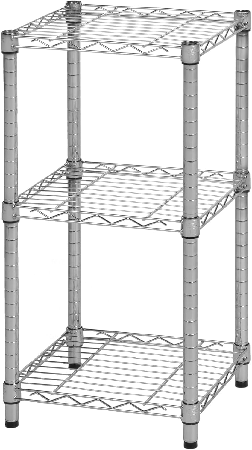 5-Tier Heavy Duty Adjustable Shelving Unit, 200-lb Per Shelf NSF Certified Metal Storage Rack, Chrome Wire Shelf for Garage Kitchen Pantry, 36 x 14 x 72 in