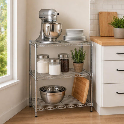5-Tier Heavy Duty Adjustable Shelving Unit, 200-lb Per Shelf NSF Certified Metal Storage Rack, Chrome Wire Shelf for Garage Kitchen Pantry, 36 x 14 x 72 in