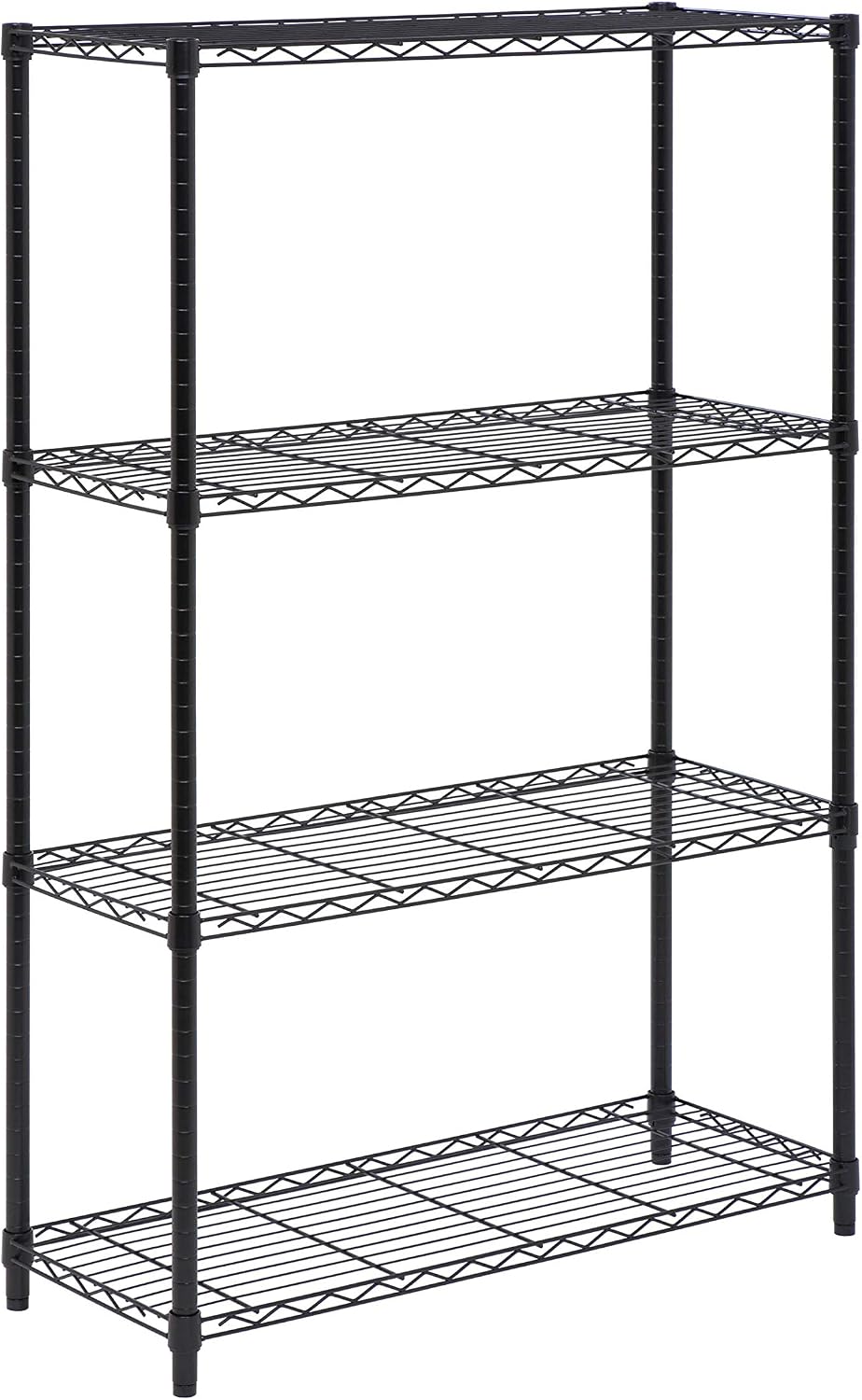 5-Tier Heavy Duty Adjustable Shelving Unit, 200-lb Per Shelf NSF Certified Metal Storage Rack, Chrome Wire Shelf for Garage Kitchen Pantry, 36 x 14 x 72 in