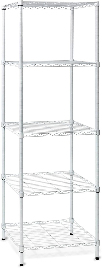 5-Tier Heavy Duty Adjustable Shelving Unit, 200-lb Per Shelf NSF Certified Metal Storage Rack, Chrome Wire Shelf for Garage Kitchen Pantry, 36 x 14 x 72 in