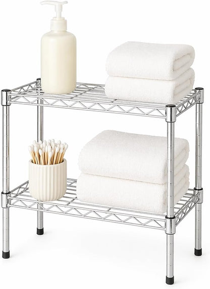 5-Tier Heavy Duty Adjustable Shelving Unit, 200-lb Per Shelf NSF Certified Metal Storage Rack, Chrome Wire Shelf for Garage Kitchen Pantry, 36 x 14 x 72 in