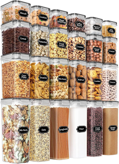 Airtight Food Storage Containers Set with Lids - 24 PCS, BPA Free