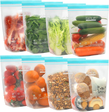 24 Pack Reusable Food Storage Bags Dishwasher Microwave Safe