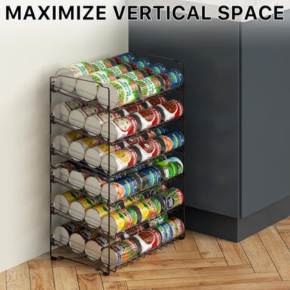 3-Tier Stackable Can Organizer Rack Hold 36 Cans, Chrome