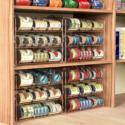 3-Tier Stackable Can Organizer Rack Hold 36 Cans, Chrome