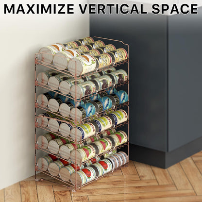 3-Tier Stackable Can Organizer Rack Hold 36 Cans, Chrome
