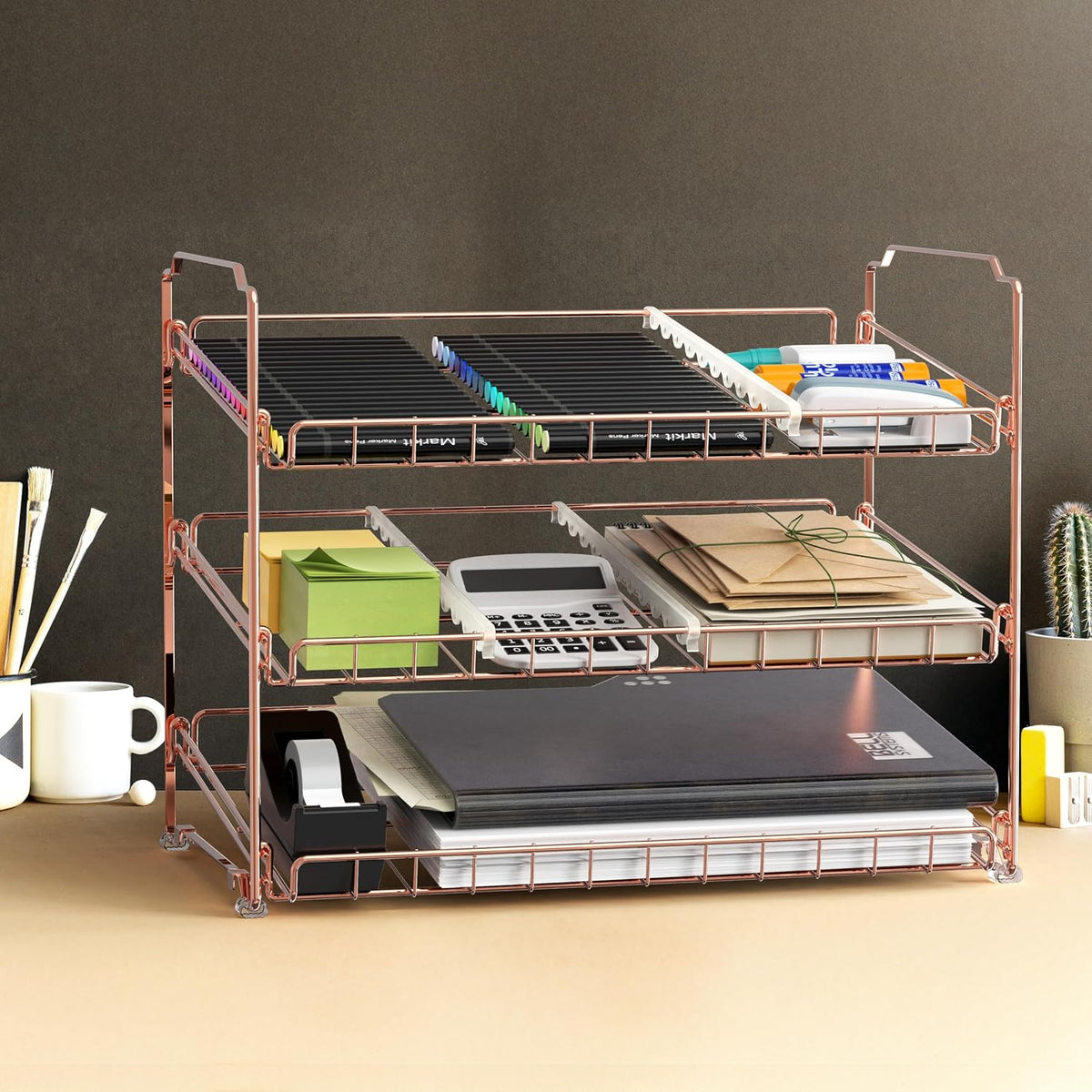 3-Tier Stackable Can Organizer Rack Hold 36 Cans, Chrome