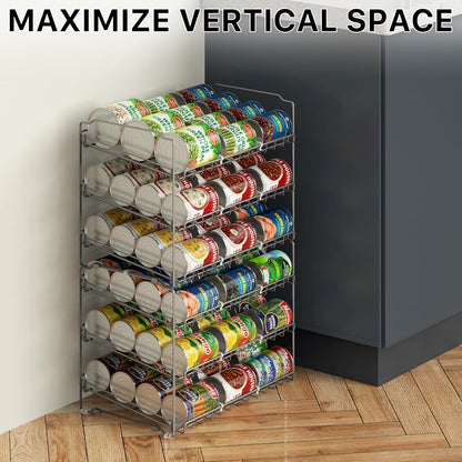3-Tier Stackable Can Organizer Rack Hold 36 Cans, Chrome