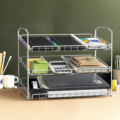 3-Tier Stackable Can Organizer Rack Hold 36 Cans, Chrome