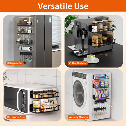 Magnetic Shelf for Washing Machine, Magnetic Laundry Organizer Set