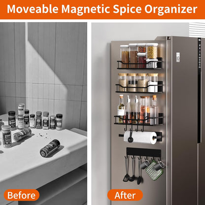 Magnetic Shelf for Washing Machine, Magnetic Laundry Organizer Set