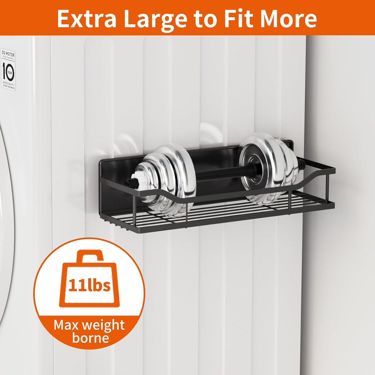 Magnetic Shelf for Washing Machine, Magnetic Laundry Organizer Set